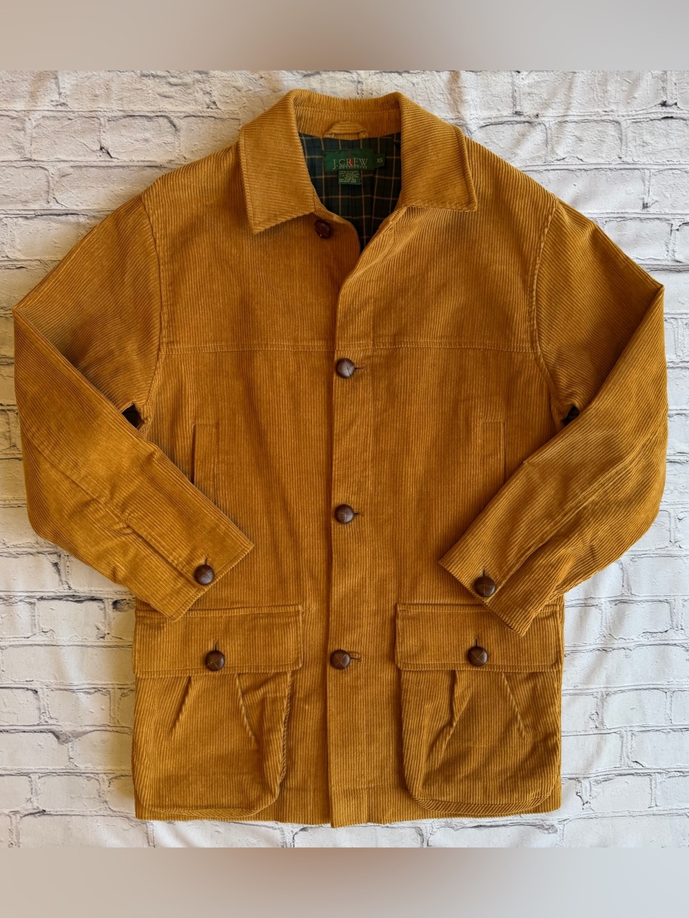 Vintage J.Crew Oarsman Corduroy Brown Chore Jacket Hunting Heritage XS Utility